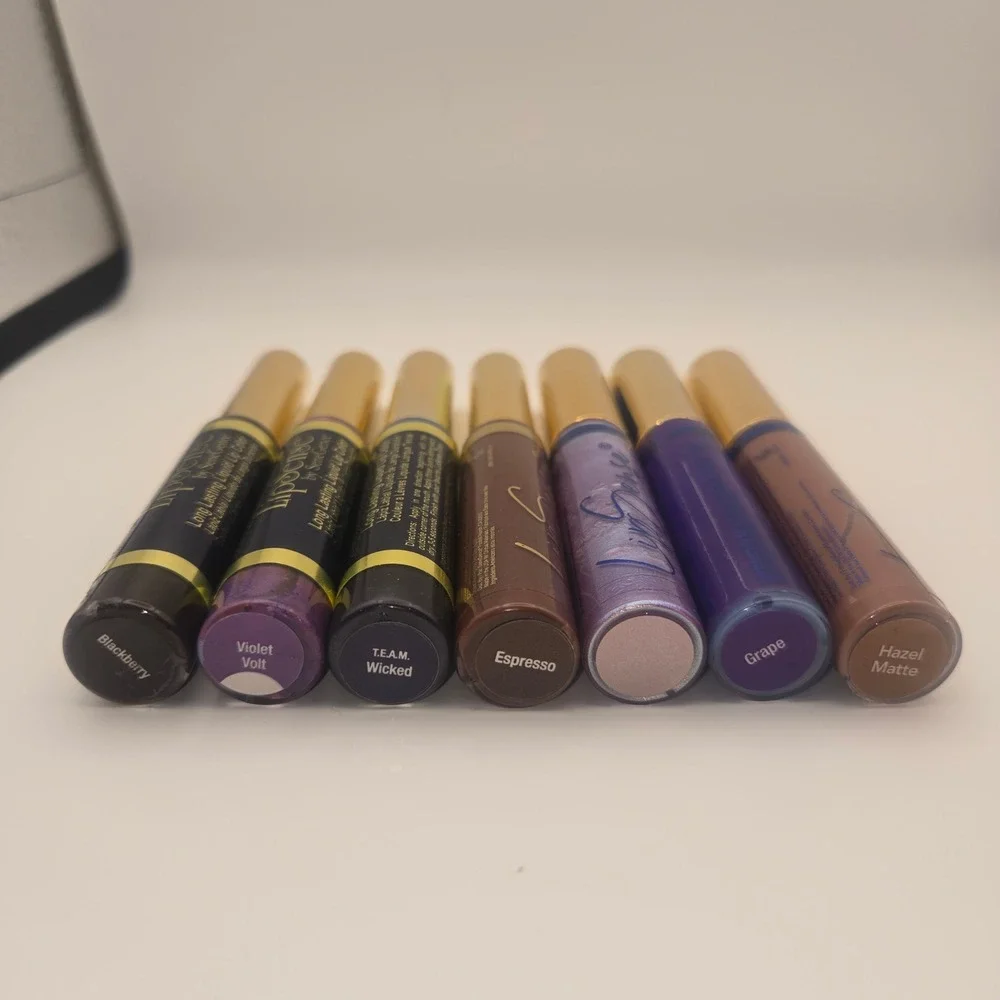 SeneGence LipSense Dark Moody Bundle 7pc Blackberry Violet Volt NEW